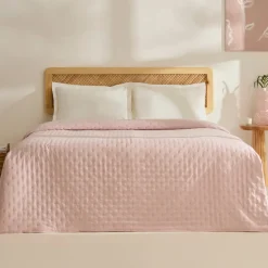 Karaca Breezy Bettüberwurf Puderrosa 230x240 Cm Puder Rosa Online