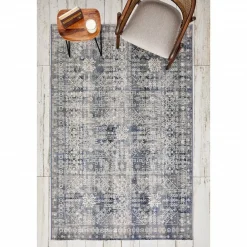 Karaca Kaşmir Halı 7/24 Alaca Patchwork Teppich Blau 160 x 230 Blau01 Outlet