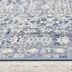 Karaca Kaşmir Halı 7/24 Alaca Patchwork Teppich Blau 160 x 230 Blau01 Outlet