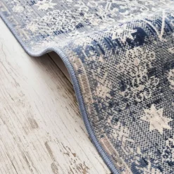 Karaca Kaşmir Halı 7/24 Alaca Patchwork Teppich Blau 120 x 180 Blau01 Best