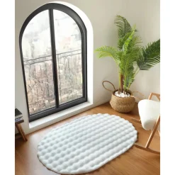 Karaca Kaşmir Halı Cosy Premium Bubble Weiß Oval 100x150 cm Weıß01 Hot