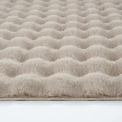Karaca Kaşmir Halı 7/24 Cosy Premium Bubble Beige Oval 80x150 cm Beıge01 Hot