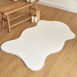 Karaca Kaşmir Halı 7/24 Cosy Premium, Weiß, 70x100 cm Weıß01 Clearance