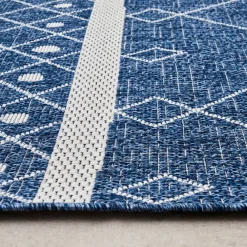 Karaca Kaşmir Halı 7/24 Gartenteppich Datca 200 x 290 Blau01 Online