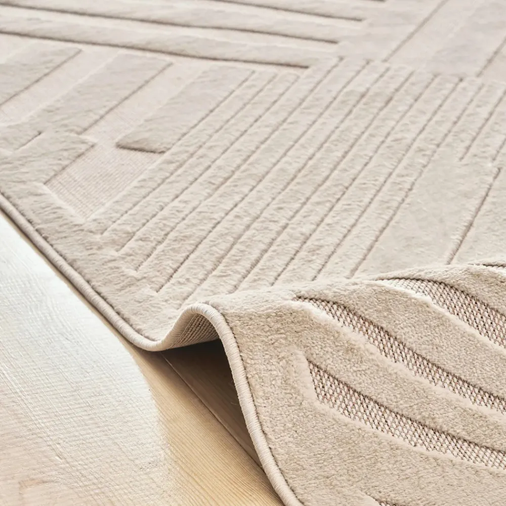 Karaca Kaşmir Halı 7/24 Scandinavian Bergen Teppich, 80cmx300cm Weıß01 Clearance