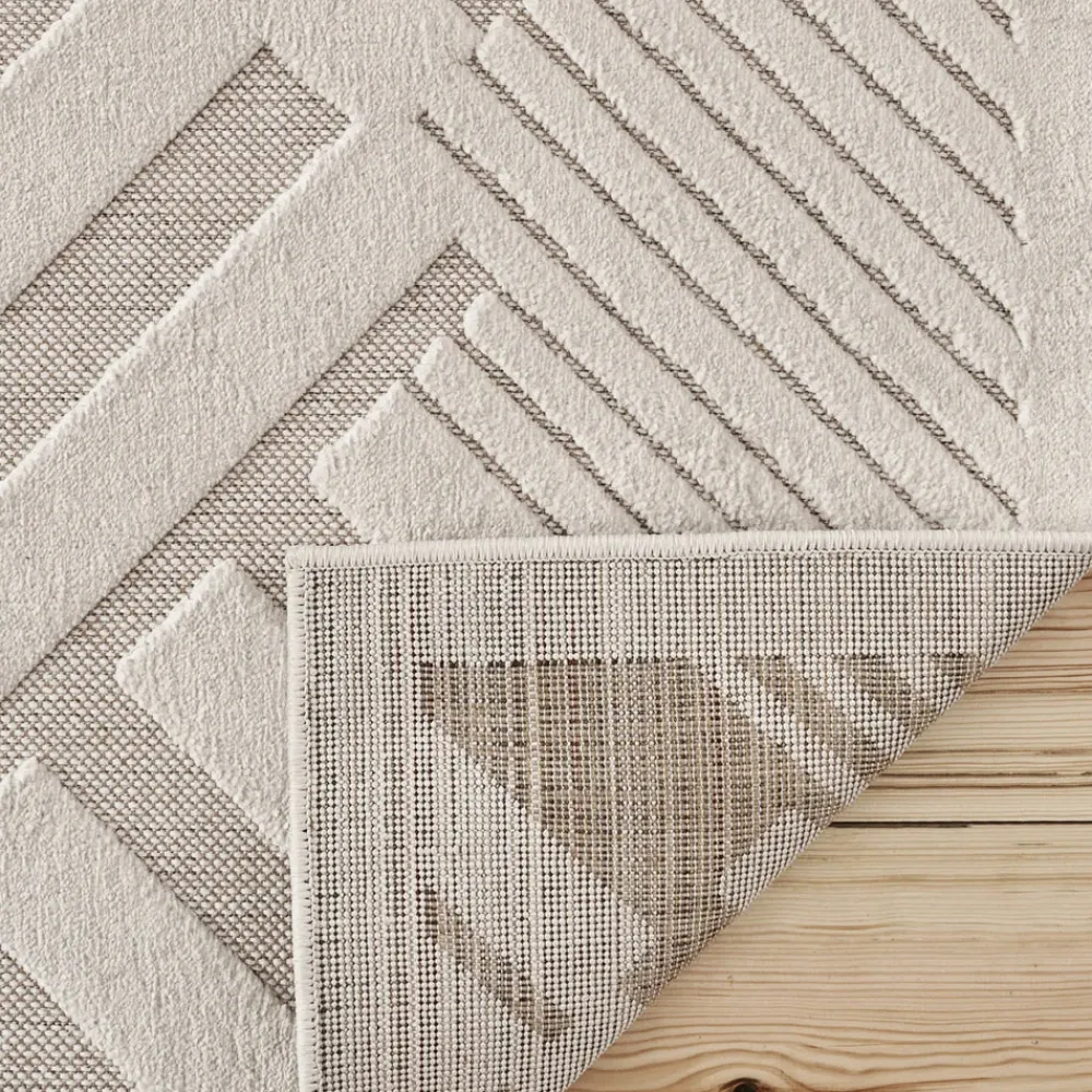Karaca Kaşmir Halı 7/24 Scandinavian Bergen Teppich, 80cmx300cm Weıß01 Clearance
