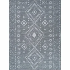 Karaca Kaşmir Halı 7/24 Teppich Jut Hatka 120x180 cm Grau Weıß Online