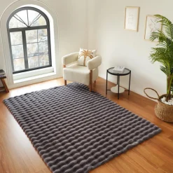 Karaca Kaşmir Halı Cosy Premium Bubble Anthrazit 100x150 cm Anthracıt01 Online