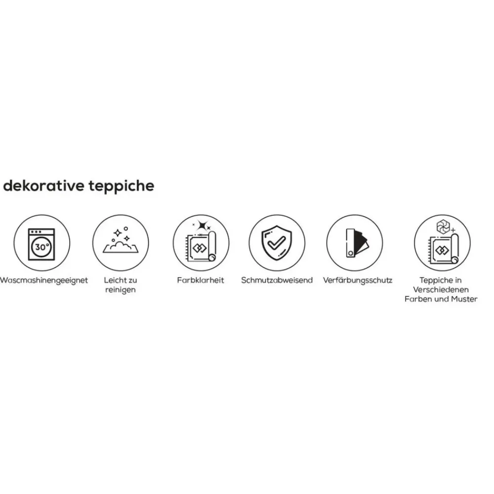 Karaca Kaşmir Halı Dekoratif Art Trend Deep Blue Teppich 80 x 300 Multıfarben Sale