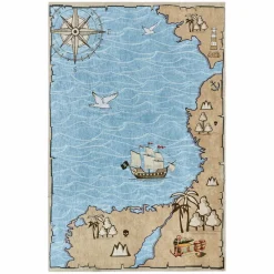 Karaca Kaşmir Halı Dekorativ Art Sea Kinderteppich 120x180 cm Multıfarben Clearance