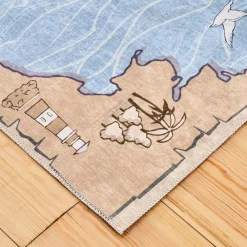 Karaca Kaşmir Halı Dekorativ Art Sea Kinderteppich 120x180 cm Multıfarben Clearance