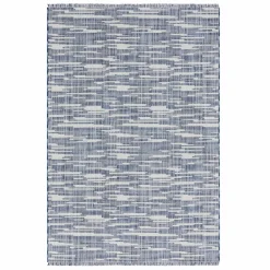 Karaca Kaşmir Halı Dogasever Recycelte Baumwollteppiche Ayaz 160x230 cm Blau01 Best