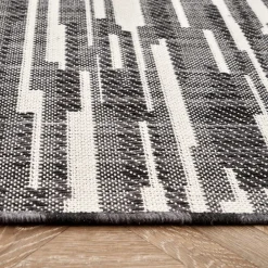 Karaca Kaşmir Halı Dogasever Recycelte Baumwollteppiche Nacht 160x230 cm Schwarz01 Outlet