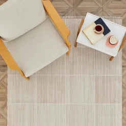 Karaca Kaşmir Halı Dogasever Recycelte Baumwollteppiche Lava 120x180 cm Beıge01 Hot