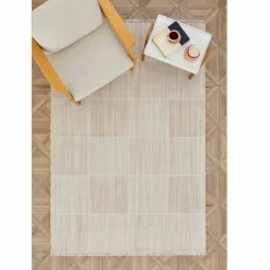 Karaca Kaşmir Halı Dogasever Recycelte Baumwollteppiche Lava 120x180 cm Beıge01 Hot