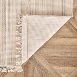 Karaca Kaşmir Halı Dogasever Recycelte Baumwollteppiche Lava 120x180 cm Beıge01 Hot