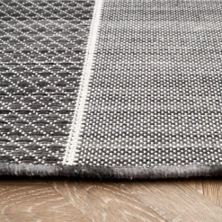Karaca Kaşmir Halı Dogasever Recycelte Baumwollteppiche Karstik 160x230 cm Schwarz01 Online