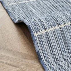 Karaca Kaşmir Halı Dogasever Recycelte Baumwollteppiche Delta 160x230 cm Blau01 Online
