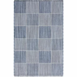 Karaca Kaşmir Halı Dogasever Recycelte Baumwollteppiche Delta 160x230 cm Blau01 Online