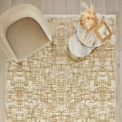 Karaca Kaşmir Halı Viskose Modern Lina, 120x180 cm Gelb Clearance
