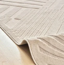 Karaca Kaşmir Skandinavisch Bergen Teppich 160 cm x 230 cm Weıß01 Hot