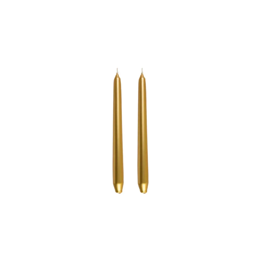 Karaca 2 Stück en Kerze 24 cm Gold Discount