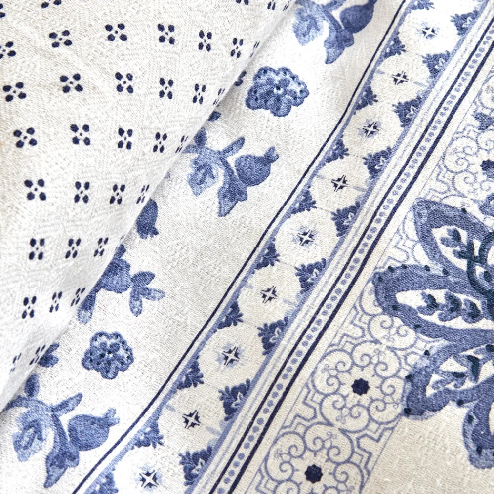 Karaca Amar Blau 100% Baumwolle Doppeltes Bettbezugs-Set Blue Hot