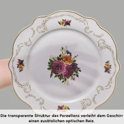 Karaca Antique Porcelain 24 Stück 6 Sitzer Dinner Set Multıfarben Discount