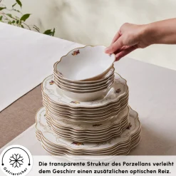 Karaca Antique Porcelain 24 Stück 6 Sitzer Dinner Set Multıfarben Discount