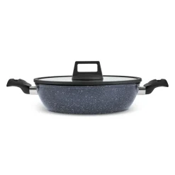 Karaca Aqua Granit Flaches Kochgeschirr 30 cm Blau01 Best