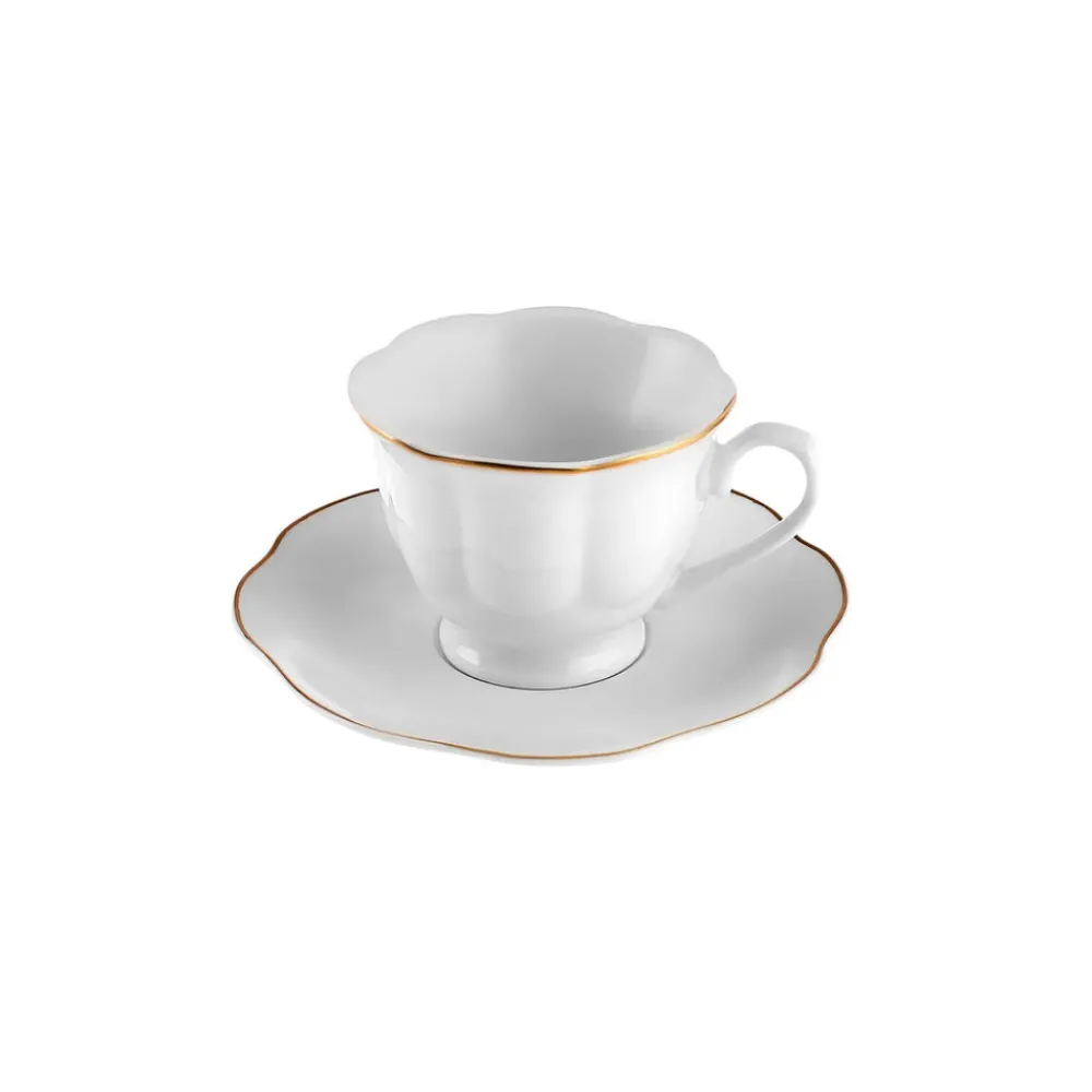 Karaca Bell Kaffeetassen-Set, 6 Personen, 90 ml Weıß01 Best