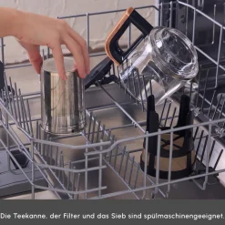 Karaca Caysever Robotea Pro 4 in 1 sprechender automatischer Teekocher Wasserkocher und Filterkaffeemaschine 2500W Space Grau Online