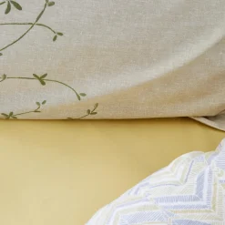 Karaca Clarinda Doppelbett Bettwäsche Set mit Spannbettlaken Indıgo Outlet