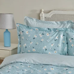 Karaca Daisy 100% Baumwolle Doppel Bettbezug Set, Mint Outlet