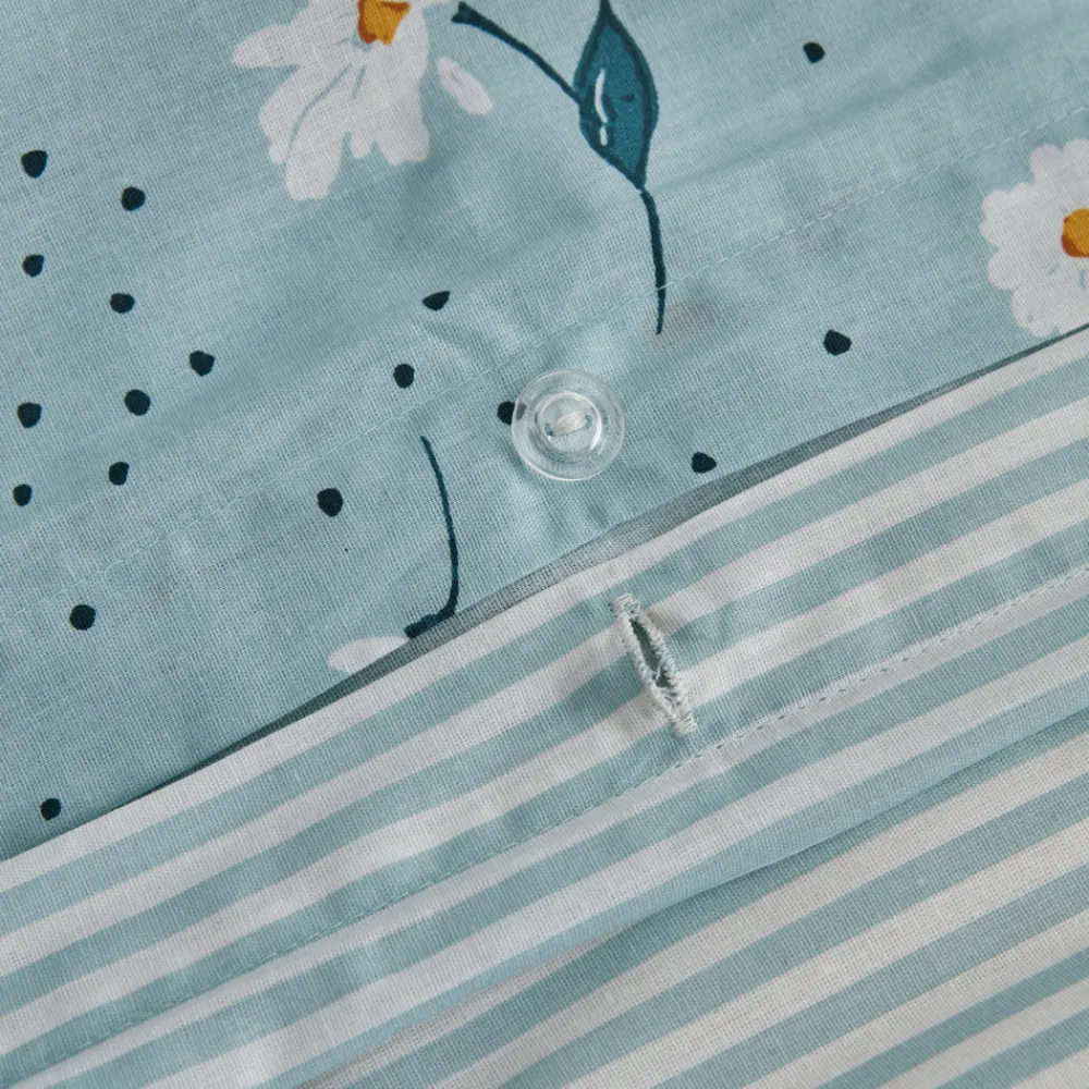 Karaca Daisy 100% Baumwolle Einzelbett Bettwäsche Set, Mint Online