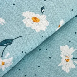 Karaca Daisy 100% Baumwolle Einzelbett Piké-Set, Mint Sale