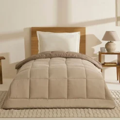 Karaca Double Face Bettdecke Beige-Mocha 135X200 Beıge01 Hot