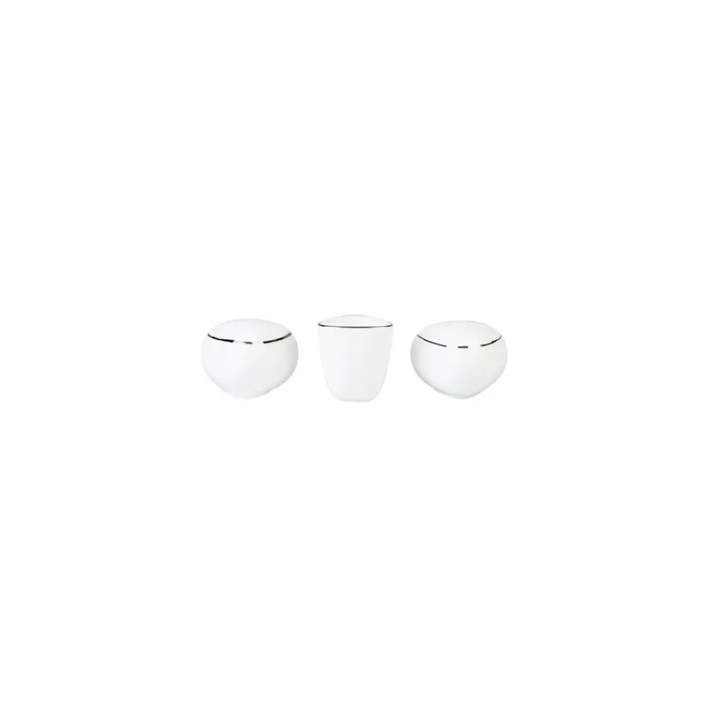 Karaca Fine Pearl Trio Platin Tafelservice-Set -62- teilig für 12 Personen Platın