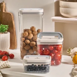 Karaca Flex 2-teiliges Aufbewahrungsbehälter-Set, 520 ml, Transparent Discount