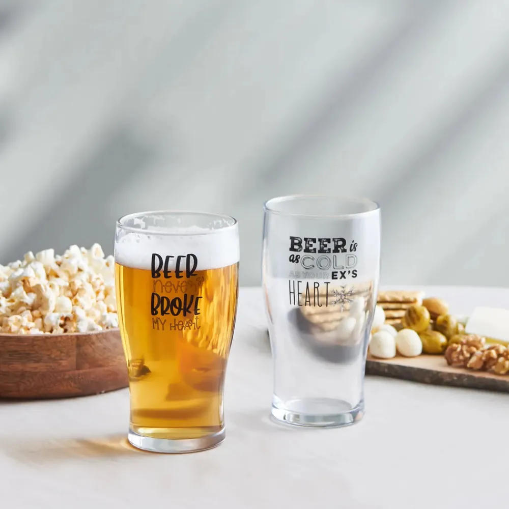 Karaca Fritz Bierglas-Set 2 Stück, 454 ml Farblös Sale