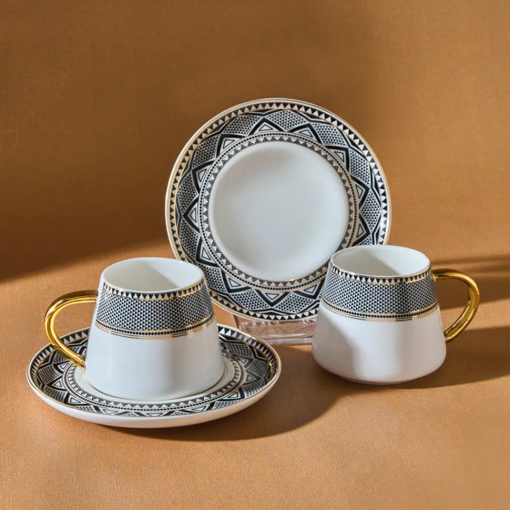 Karaca Globe Set mit 2 Kaffeetassen Schwarz01 Clearance