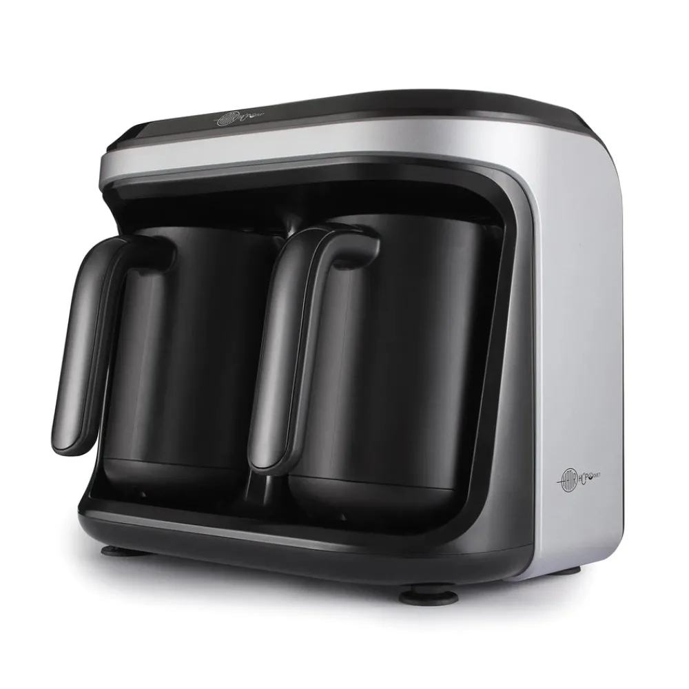 Karaca Hatir Hüps Duet Türkische Kaffeemaschine, Grau, 1400W Sılber Discount