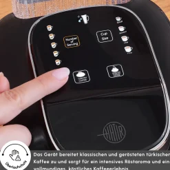 Karaca Hatır Aqua Wassertank Automatische Türkische Kaffeemaschine Schwarz Siyah Clearance