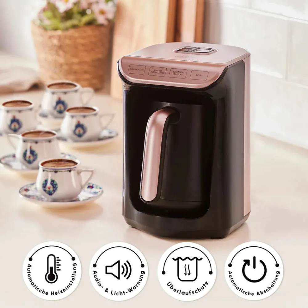 Karaca Hatır Kaffeemaschine mit Röstfunktion Rosenbeere Rosebeere Clearance