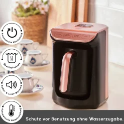 Karaca Hatır Koz Milky Türkische Kaffeemaschine Rose Rose Gold Discount