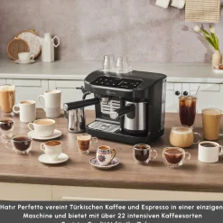 Karaca Hatır Perfetto Espresso und Türkischer Kaffee Maschine INOX Online