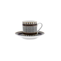 Karaca Helenistik für 6 Personen Kaffeetasse, 80 ml Schwarz01