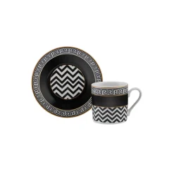 Karaca Helenistik für 6 Personen Kaffeetasse, 80 ml Schwarz01