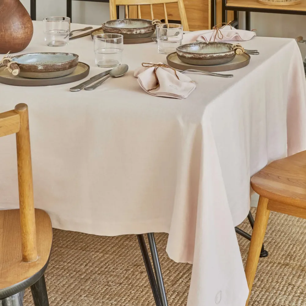 Karaca Home 4 Elemente Blush Tischdecke 160x240 Röte Sale