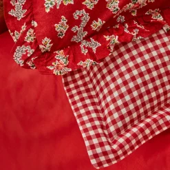 Karaca Home Carlo Doppel Bettwäscheset 100% Baumwolle Rot 200x220 Cm Sale